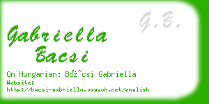 gabriella bacsi business card